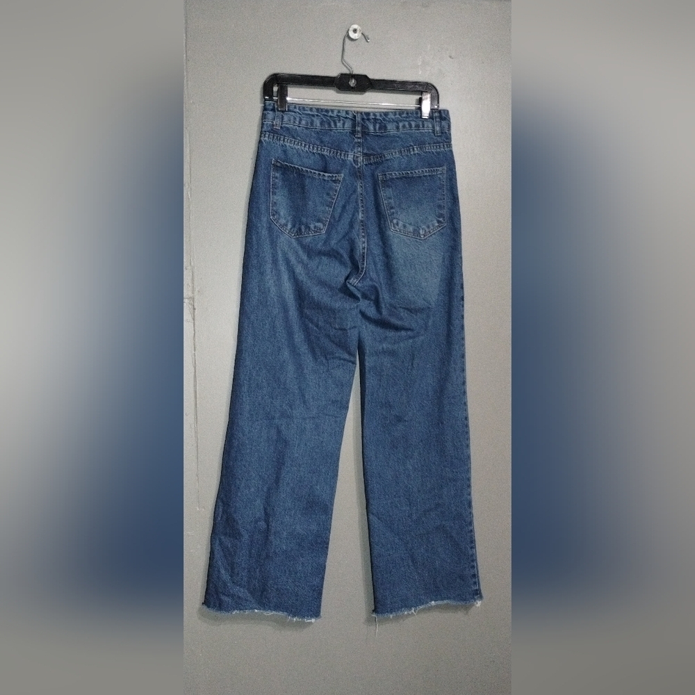Muddy Women's Flare Jeans in Deep Blue - Picture 2 of 12
